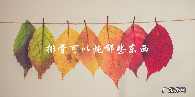 排骨可以炖哪些东西