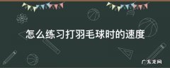 羽毛球怎么练球速 怎么练习打羽毛球时的速度