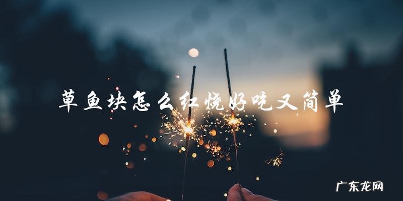 如何简单又好吃地红烧草鱼块
