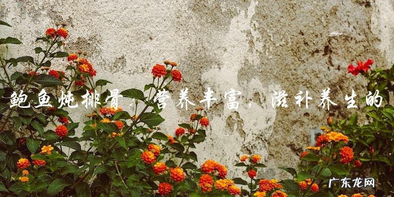 鲍鱼炖排骨:营养丰富,滋补养生的佳品!