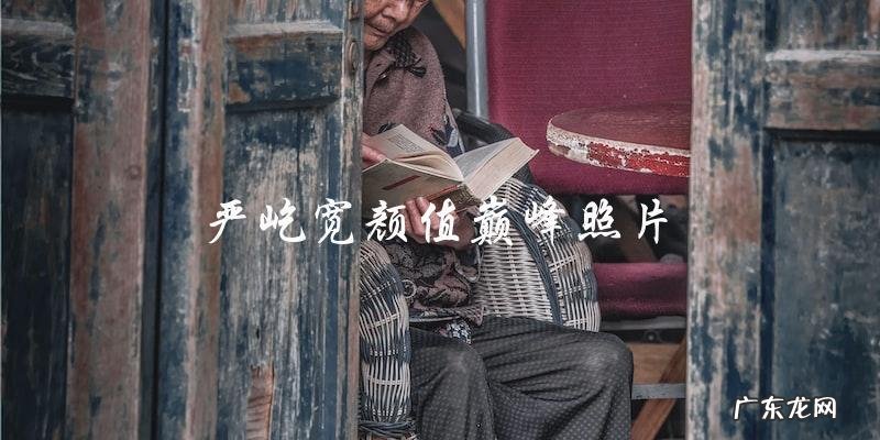 严屹宽颜值巅峰照片，网友惊呼：这是同一个人吗？！