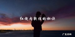红烧肉软烂的秘诀