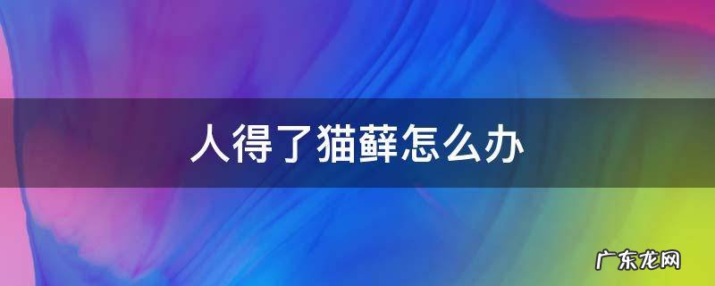 人得了猫藓会自己恢复吗 人得了猫藓怎么办