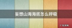 妄想山海海底怎么呼吸 妄想山海怎么在海上