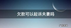 欠款可以起诉夫妻吗 欠钱可以夫妻一起起诉吗