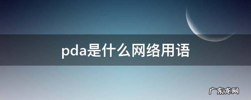 pda是什么网络用语 pda表示什么