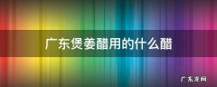 广东煲姜醋用的什么醋 广东煲姜醋用什么醋