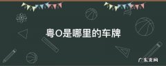 粤O是哪里的车牌 蓝牌粤o是哪里的车牌