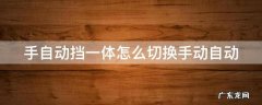 手自动挡一体怎么切换手动,自动 手自动挡一体怎么切换手动自动