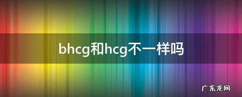 bhcg和hcg不一样吗 bhcg和hcg哪个更准确