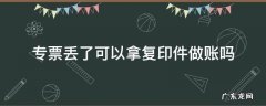 专票丢了可以拿复印件做账吗 普通发票丢了复印件能做账吗