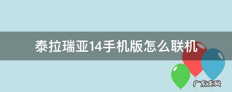 泰拉瑞亚1.4手机版怎么联机 泰拉瑞亚1.4手机版怎么联机互打
