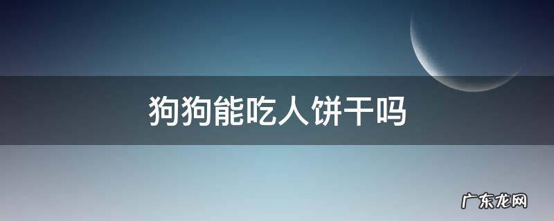 狗狗能吃人饼干吗 狗狗可以吃人饼干吗