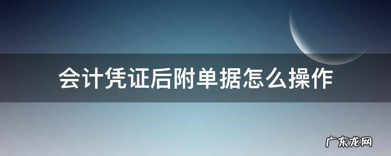 会计凭证附单据几张怎么写 会计凭证后附单据怎么操作