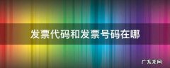 发票代码和发票号码在哪里查 发票代码和发票号码在哪