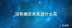 没有确定关系送什么花好 没有确定关系送什么花