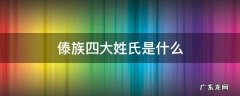 傣族四大姓氏是什么 傣族三大姓氏