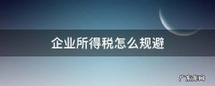 规避企业所得税的十几种方法 企业所得税怎么规避