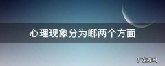 心理现象分为哪两个方面 心理现象分为哪四个方面