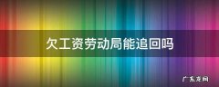 欠工资劳动局能追回吗 劳动局能追回拖欠工资吗