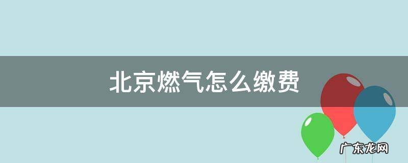 北京燃气怎么缴费nfc 北京燃气怎么缴费