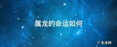 2012年属龙的命运如何 属龙的命运如何