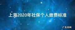 上海2020年社保费缴纳标准 上海2020年社保个人缴费标准