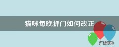 猫咪每晚抓门如何改正 猫晚上抓门怎么处理