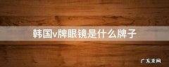 韩国眼镜品牌v叫什么 韩国v牌眼镜是什么牌子