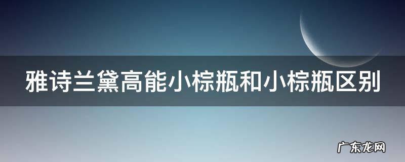 雅诗兰黛高能小棕瓶和小棕瓶区别 雅诗兰黛高能小棕瓶和小棕瓶有什么区别