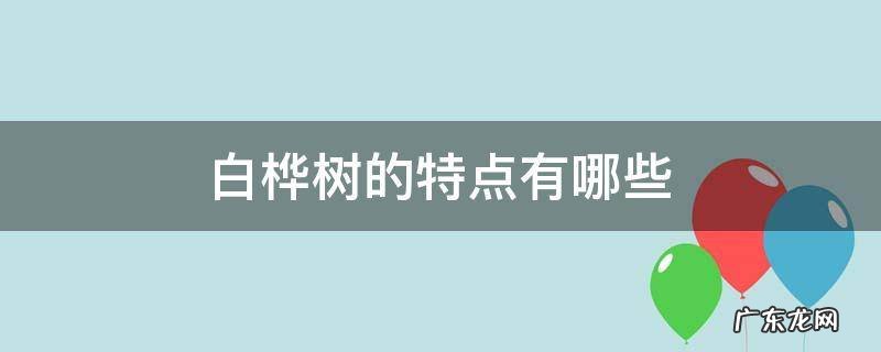 白桦树的特点有哪些 白桦树的特点是