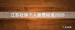 江苏社保个人缴费标准2020 江苏社保个人缴费标准2020多少钱