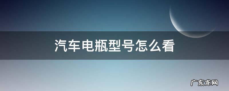 汽车电瓶规格型号怎么看 汽车电瓶型号怎么看