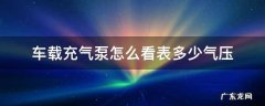 车载充气泵怎么看表多少气压 车载充气泵的气压表怎么看