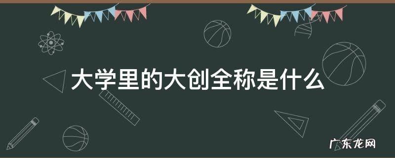 大学里的大创全称是什么 每个大学都有大创吗