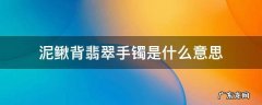 泥鳅背的镯子是什么意思 泥鳅背翡翠手镯是什么意思