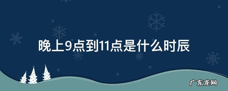 晚上9点到11点是什么时辰 晚上9点到11点是什么时辰好不好