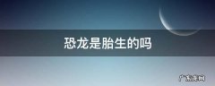 恐龙是什么生的? 恐龙是胎生的吗