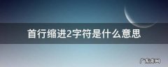 首行缩进2字符是什么意思 首行缩进2字符是什么样的