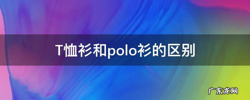 polo衫和短袖衬衫区别 T恤衫和polo衫的区别