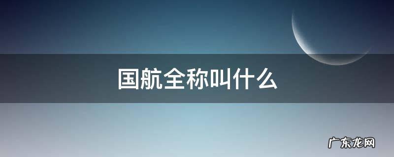 国航全称叫什么 国航总称叫什么名字