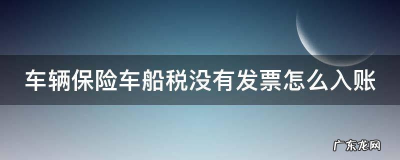 车辆保险车船税没有发票怎么入账 车辆保险车船税没有发票吗