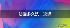 幼猫多久洗一次澡 幼猫多久洗一次澡比较好