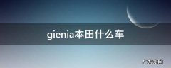 gienia本田什么车 gienia本田什么车1T