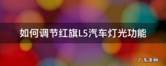 如何调节红旗L5汽车灯光功能 红旗L5车灯