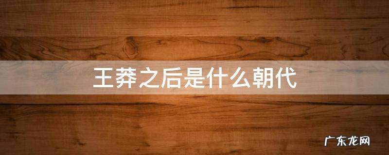王莽篡汉后的朝代 王莽之后是什么朝代