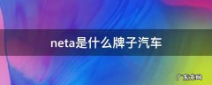neta是什么牌子汽车图片 neta是什么牌子汽车