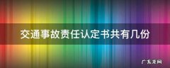 交通事故责任认定书共有几份 交通事故责任认定书是不是双方各一份