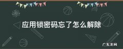 华为手机应用锁密码忘了怎么解除 应用锁密码忘了怎么解除