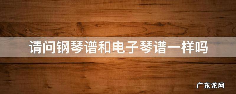 钢琴琴谱和电子琴谱一样吗 请问钢琴谱和电子琴谱一样吗
